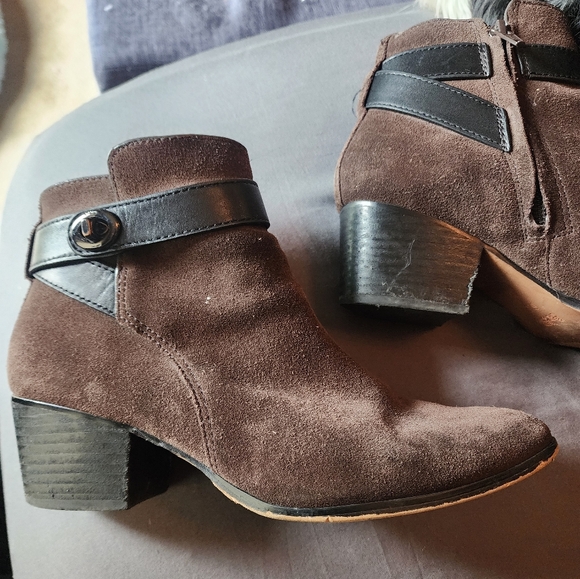 Coach Suede Booties - Picture 1 of 2
